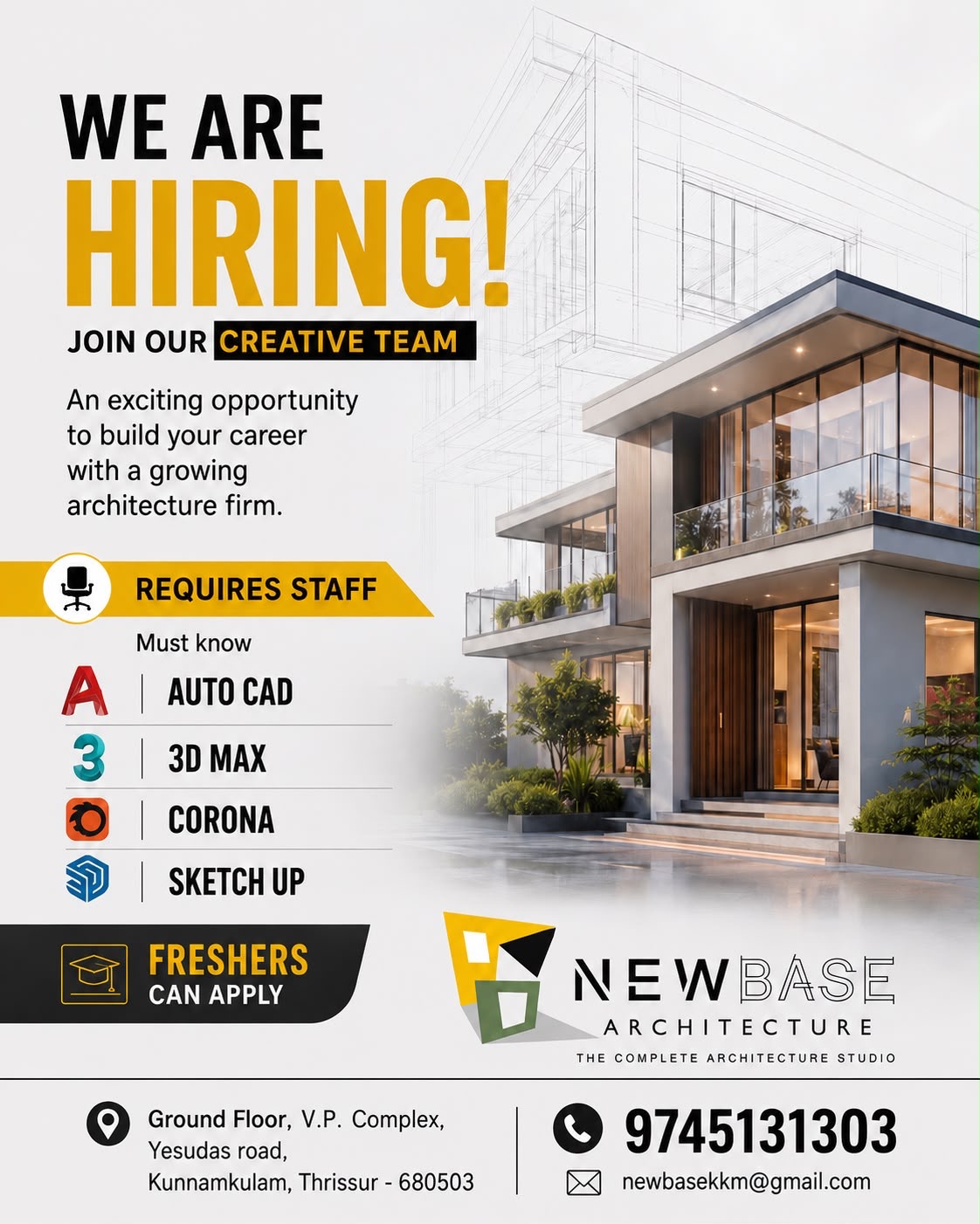 Job Vacancy : 9745131303